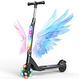 SISIGAD E Scooter Kinder für 6-10 Jahre, E Roller Kinder 5.3 Zoll Kinderroller...