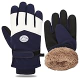 rutschfeste Thermo wasserdichte Skihandschuhe, Kältebeständige Snowboard...