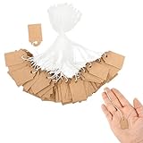 Prasacco 200 Stück Anhänger Etiketten, Preisschilder Anhänger, 2,5 x 1,5 cm...