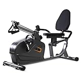 ISE 2 in 1 Liegeergometer, Heimtrainer 8 stufiger Magnetwiderstand, Rudergerät...