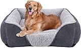 JOEJOY Hundebett Grosse Hunde Hundekorb Waschbar - Flauschig Hundebett,...