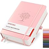 Smarpau Notizbuch A5 Liniert, Hardcover mit100gsm 320 Seiten Dickes Tintenfestes...