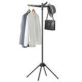 SONGMICS Wäscheständer, Standtrockner, 3 drehbare Arme für Kleiderbügel, 4...
