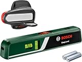 Bosch Laser-Wasserwaage EasyLevel mit Wandhalterung (Laserlinie zur flexiblen...