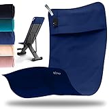 nujë Fitness Handtuch mit Tasche Microfaser I Extra groß & mit Umschlag für...