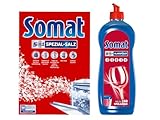 Somat 5in1 Spülmaschinenpflege SET, Klarspüler 750ml & Spezial-Salz 1,2Kg,...