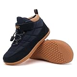 Wizshoe Barfußschuhe Sneaker Jungen Mädchen Winter Gefüttert Stiefel Kinder...