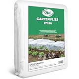 GroundMaster Gartenvlies Wasserdurchlässig 2 x 10 M / 17GSM - Pflanzen...