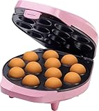 Bestron Cake-Pop-Maker im Retro Design, inklusive Cake-Pop-Butler, Gabel & 12...