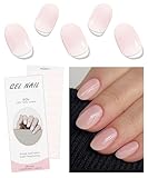 JMEOWIO Nagelfolie Creme Hellrosa Gel Nagelfolien Selbstklebend Nail Sticker Uv...