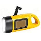LAIVIYA Taschenlampe Kurbel Solar Dynamo Taschenlampe Handkurbel...