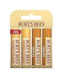 Burt's Bees 100 % natürlicher, feuchtigkeitsspendender Lippenbalsam, 4er-Pack,...