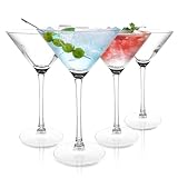 MIVIDE 4er-Set Martiniglas 250ml, Martini Gläser Cocktailgläser, Martiniglas...