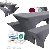 Beautissu Edles Stretchhussen Set 3tlg. Victoria - Elastische Hussen für...