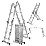 𝐂𝐑𝐀𝐅𝐓𝐅𝐔𝐋𝐋 Aluminium Mehrzweckleiter CF-104A | 𝟑...