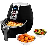 MEDION E10 S Heißluftfritteuse (Leistung ca. 1500 Watt, Airfryer, Digitales...