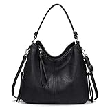 Realer Handtaschen Damen Lederimitat Umhängetasche Designer Taschen Hobo...