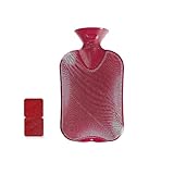 Fashy 6460 42 Wärmflasche Doppellamelle 2.0 L, cranberry