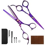 Friseurschere Set, Professionelle Haarschneideschere Effilierschere 6,7 Zoll...