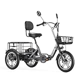 cysum Faltbares Elektrisches Dreirad, 16 Zoll Tricycle E Bike für Erwachsene...
