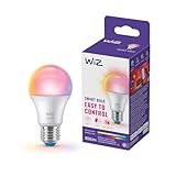 WiZ Smart LED A60-Lampe, RGB LED Color und Tunable White, E27-Sockel, 60 W,...