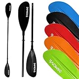 24MOVE® Doppelpaddel LAGO Paddel 220cm Kanupaddel Aluminium, Stand-Up Paddling,...