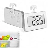 Jinpojun 2 Stück Kühlschrankthermometer, Mini Digital Thermometer für...
