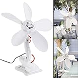 Sichler Haushaltsgeräte Klemmventilator leise: Tisch-Ventilator mit...