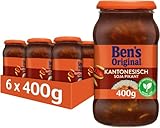 BEN’S ORIGINAL Sauce Kantonesisch Soja Pikant, 6 Gläser (6 x 400g)