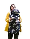 Babywearing: Wasserfester Wetterschutz für Tragetuch und Babytrage -Silber...