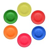 JUHONNZ Mini Frisbee,6er Pack Mini Flugscheibe Silikon Wurfscheiben Flugscheibe...