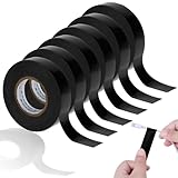 6 Rollen Isolierband Schwarz, 20 mm x 20 m PVC Klebeband Schwarz,...