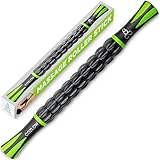 Muskelroller-Stick – Schwarzgrün – Körpermassagegerät mit 9 Rollen und...