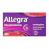Allegra Allergie Tabletten| Schmelztabletten | 20 Stk | Antihistaminikum |...