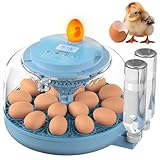 Okköbi 18 Eier Brutautomat Vollautomatisch – Inkubator für Geflügeleier mit...