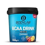 Bodylab24 BCAA Drink Powder Matrix Formula Fruchtmix 300g, pro Portion 5g BCAA...