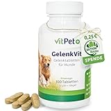 VitPet+ GelenkVit - Gelenktabletten Hund - Mit Grünlippmuschel Hund,...