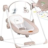 KIDIZ® Babywippe Babyschaukel mit 5 Geschwindigkeitseinstellungen...