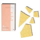 HOPERY Badeschokolade Lime Grapefruit 80g | pflegendes Crembad aus Kakaobutter...