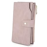 UTO Damen Geldbörse RFID Blocking große Kapazität Vegan Leder Clutch Wallet...