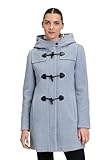Gil Bret Damen Dufflecoat mit Kapuze 38, Bright Blue Melange
