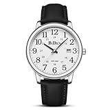 HANPOSH Uhren Herren Herren Uhr Analog Quarz Uhren für Männer Wasserdicht...