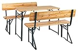 Stagecaptain BBDL-119 2X Set Hirschgarten Bierzeltgarnitur mit Lehne für Balkon...