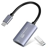 Videoaufnahmekarte, USB 3.0 HDMI auf USB C Audio Capture Card, 4K 1080P60...