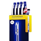 LIEBKAMP Office [4 Stk] radierbarer Kugelschreiber inkl. 0,7mm Mine | kratzt &...