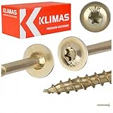 KLIMAS Holzschrauben Torx - Tellerkopfschrauben TX Gelb Schrauben -...