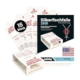 Catchmaster 288i 15x Monitoring-Klebefallen für Silberfische - 100% Giftfrei -...