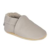 HMIYA Weiche Leder Krabbelschuhe Babyschuhe Lauflernschuhe mit Wildledersohlen...