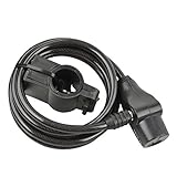 FISCHER Spiralschloss 180 cm mit zwei Schlüsseln| 8mm Durchmesser | inkl....