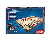 Noris 606101712 - Deluxe Backgammon, der Spieleklassiker im handlichen Koffer in...